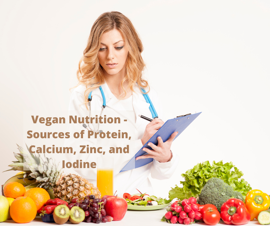 Vegan Nutrition – Sources of Protein, Calcium, Zinc, and Iodine