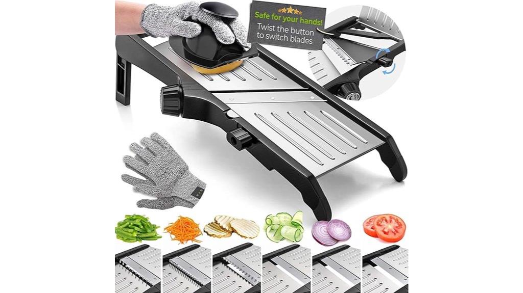 adjustable kitchen mandoline slicer