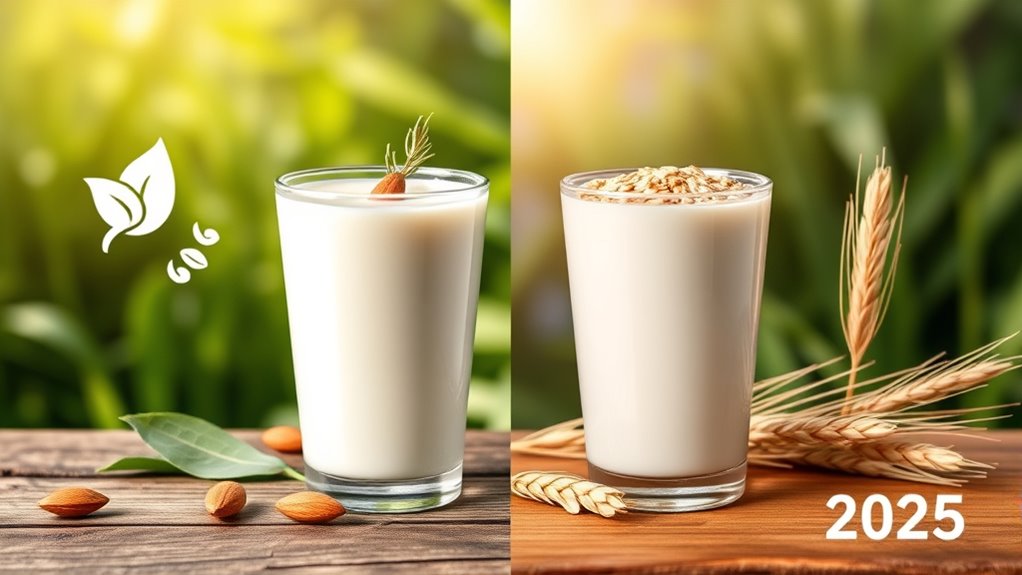 almond vs oat milk