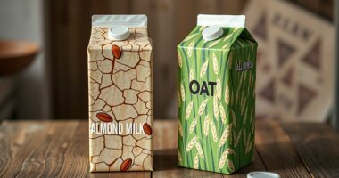 almond vs oat milk
