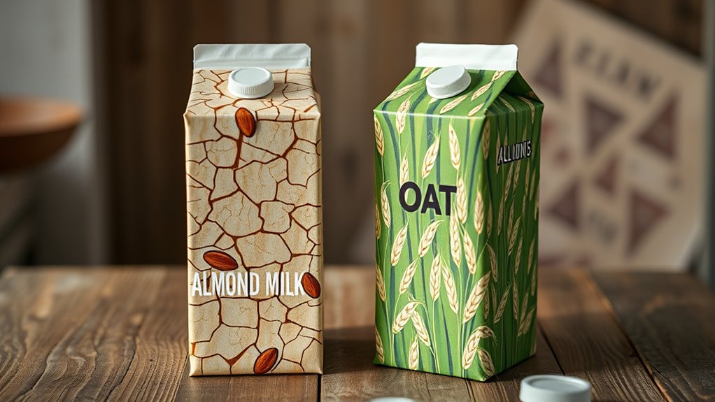 almond vs oat milk