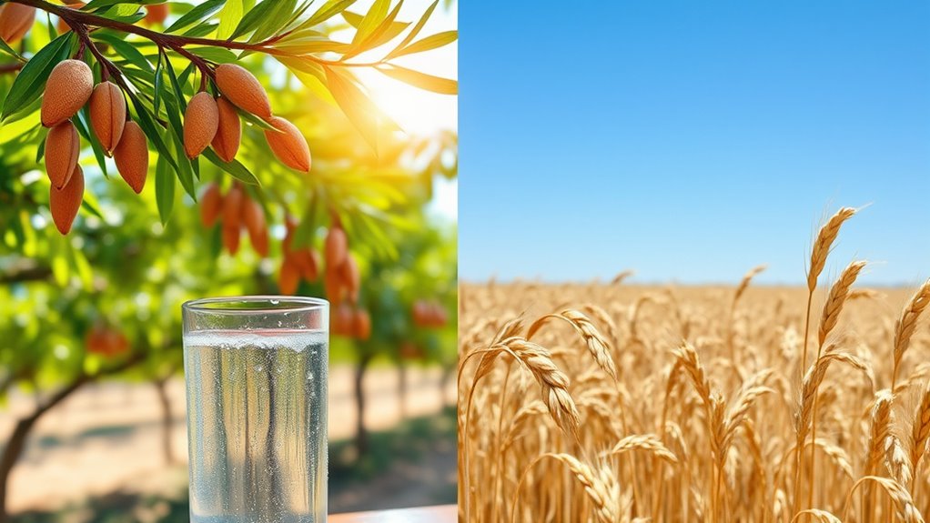 almonds require more water