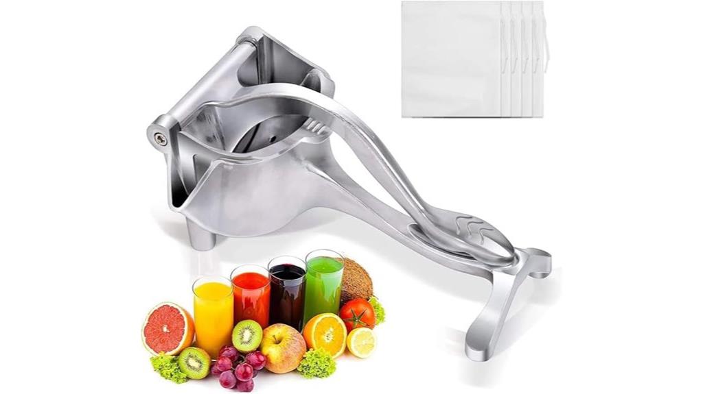 aluminum manual lemon juicer