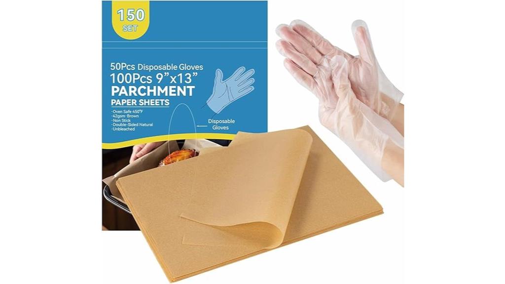 baking sheets with gloves