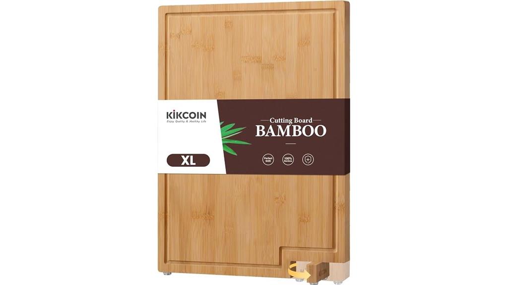 bamboo board with stand