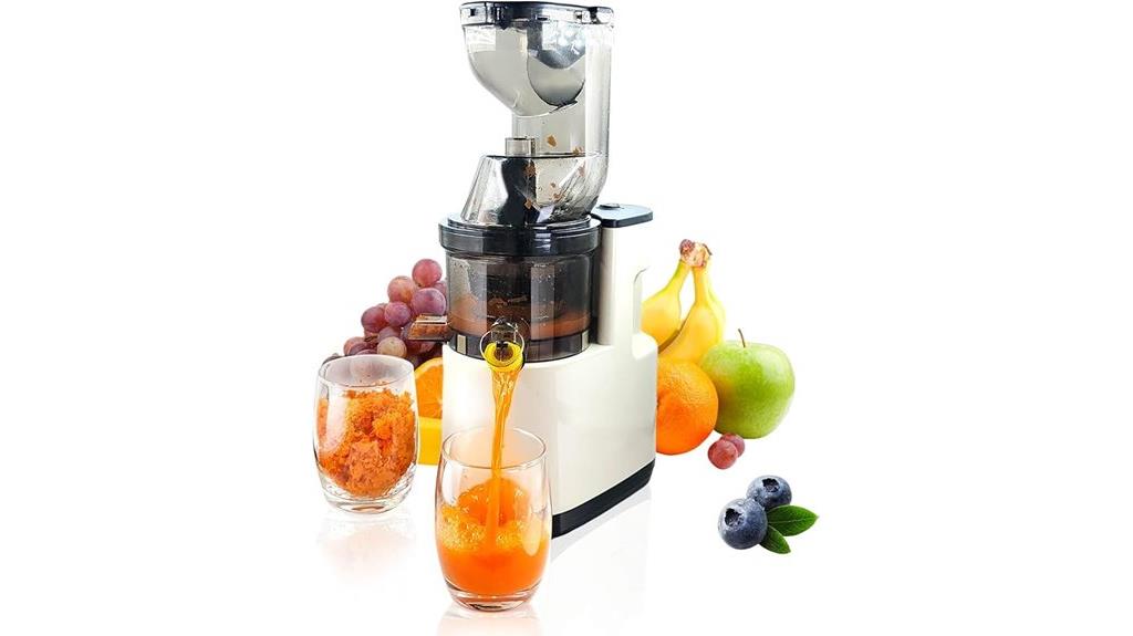 cold press juicing appliance