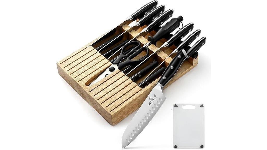 complete 16 piece kitchen knife set