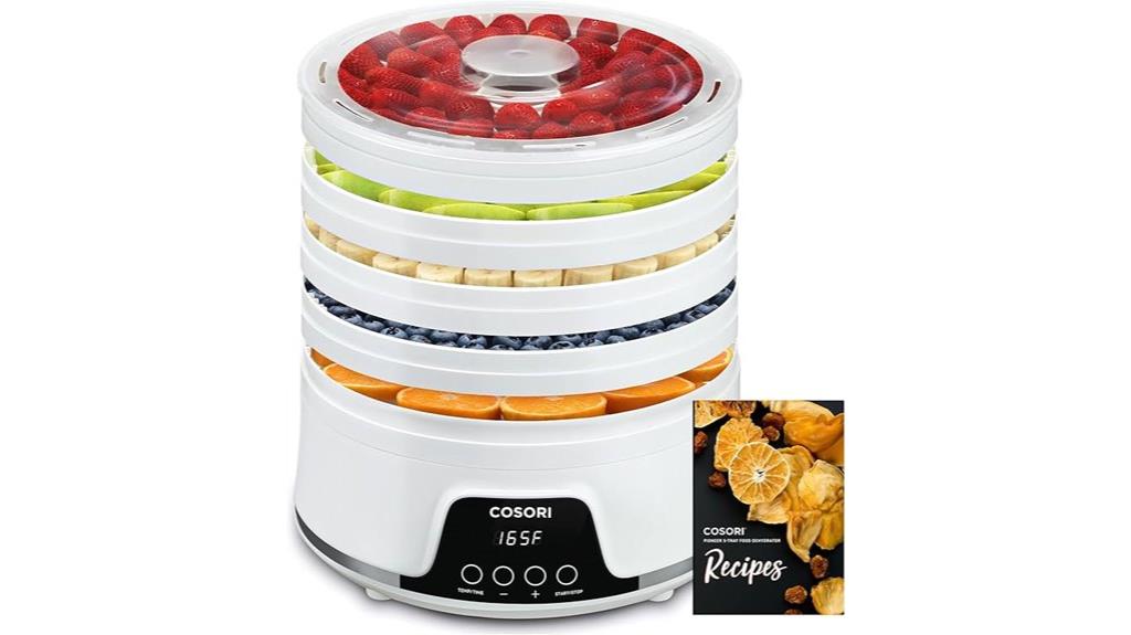 dehydrator with five trays