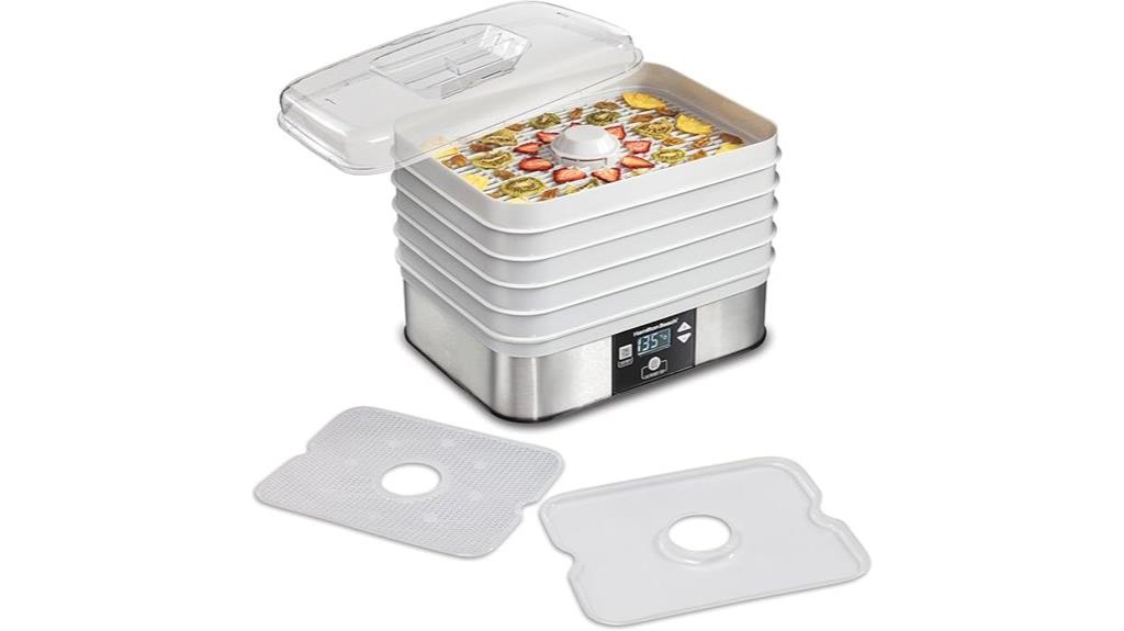 digital food dehydrator 5 trays