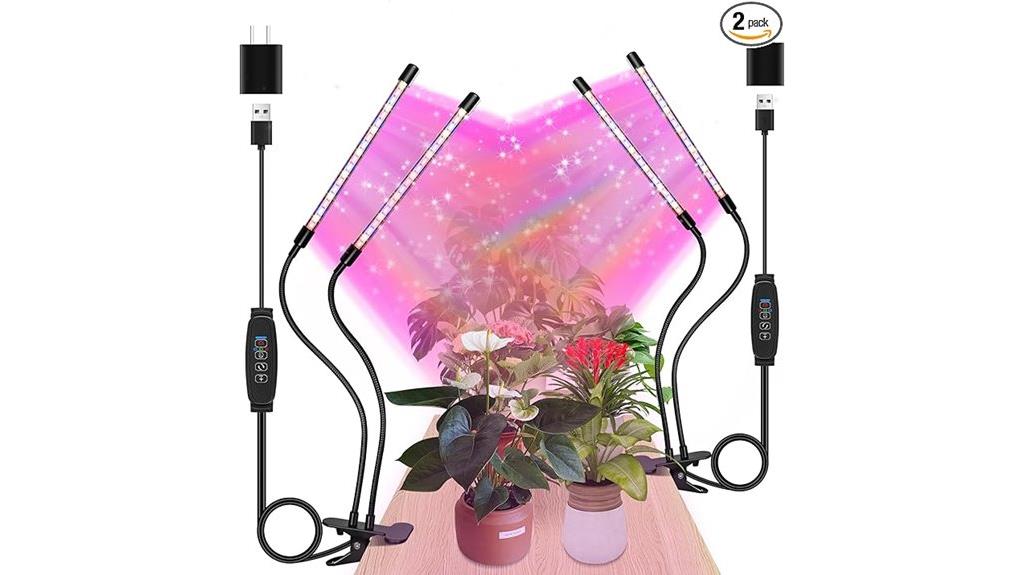 dual pack dimmable grow lights