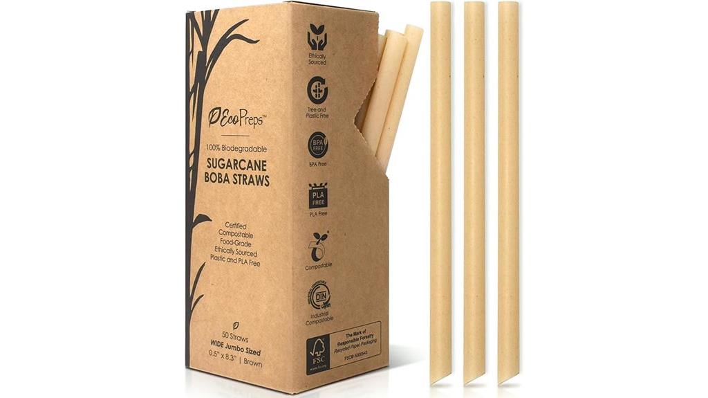 eco friendly jumbo straw pack