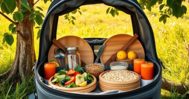 eco friendly picnic meal