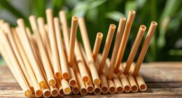 eco friendly wheat straw straws