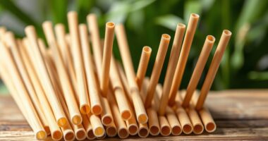 eco friendly wheat straw straws