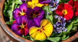 edible flowers for salads