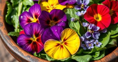edible flowers for salads