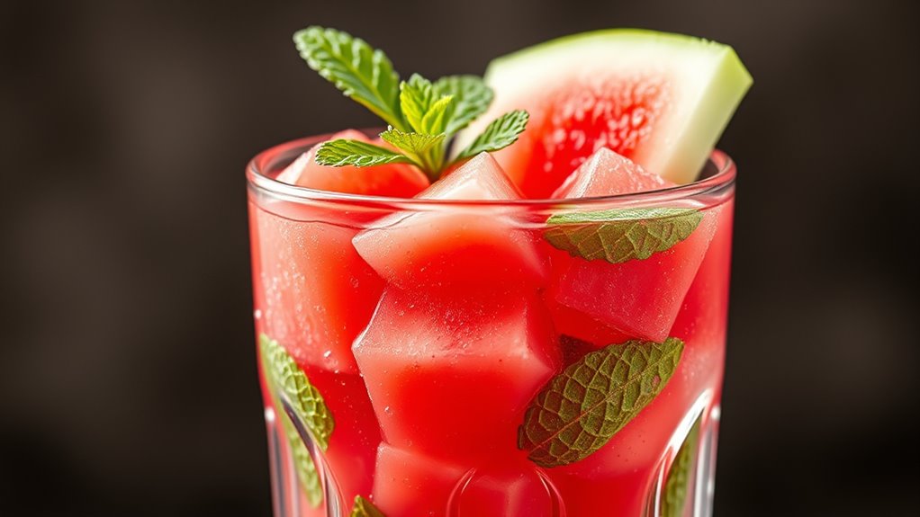 elegant glassware garnished beautifully