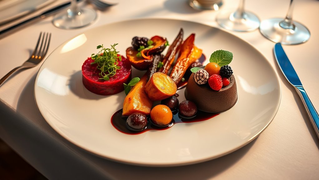 elegant vegan dinner menu