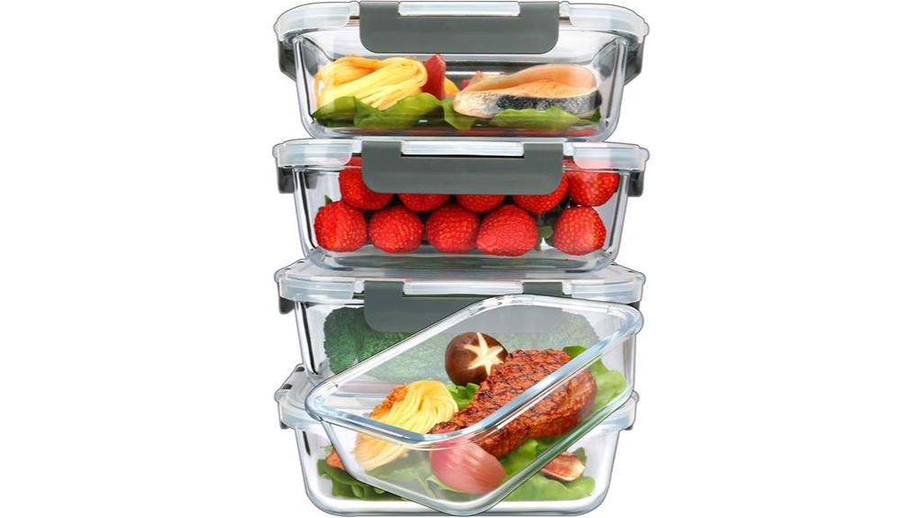 five pack glass containers