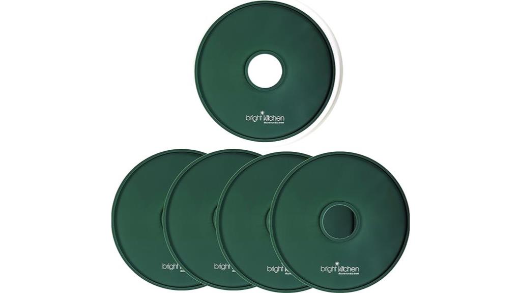 four silicone fruit sheets