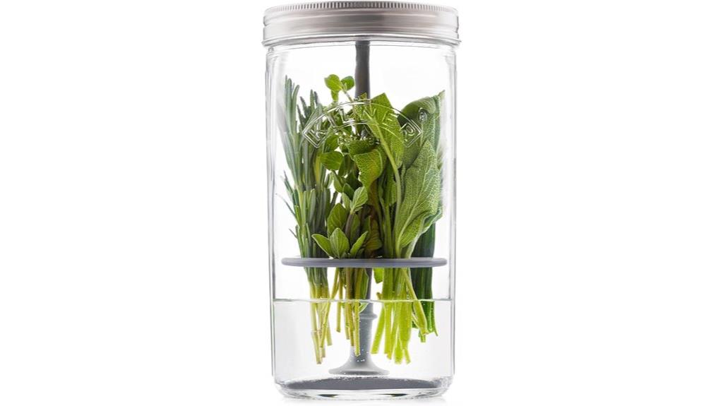 herb preservation glass jar