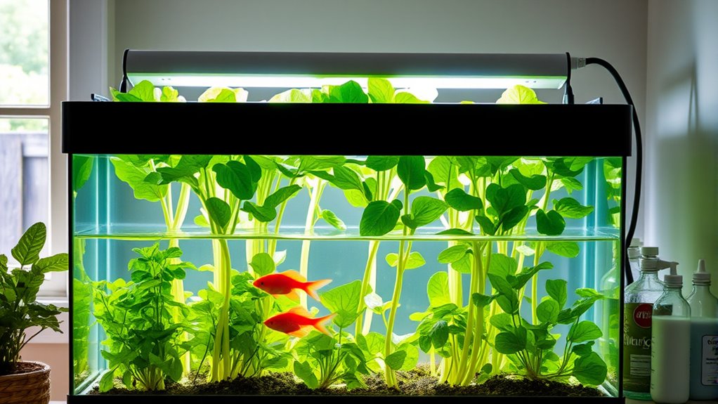 home aquaponics water savings