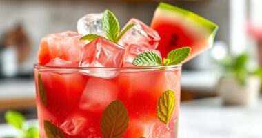 homemade watermelon mint