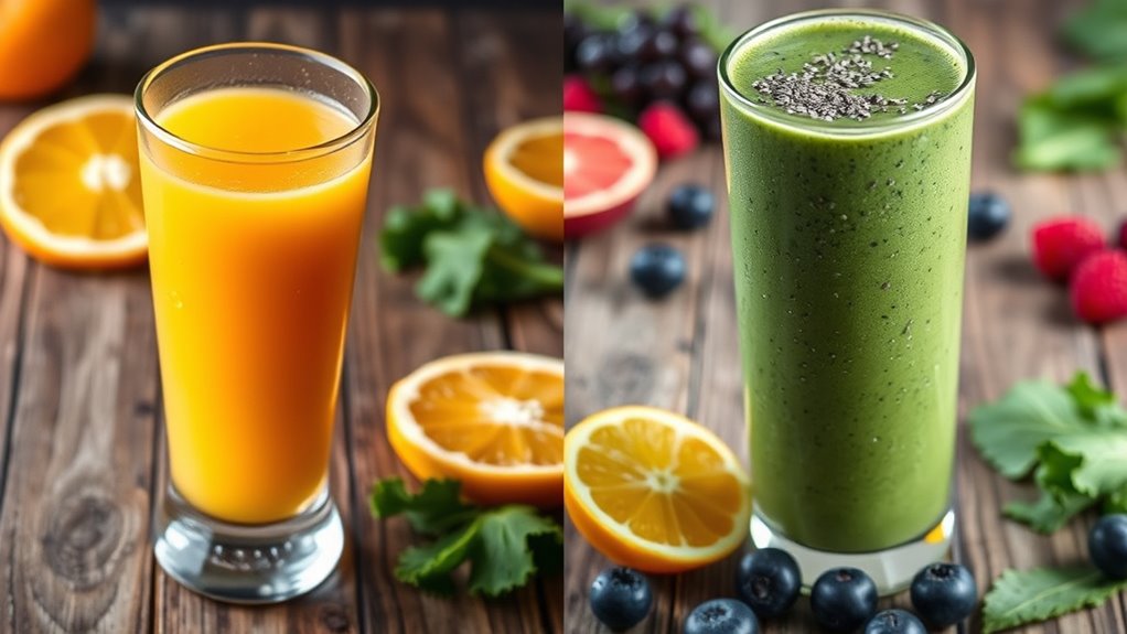 juice versus smoothie detox