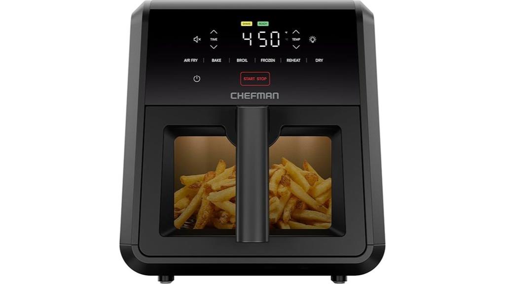 large black 7 quart fryer