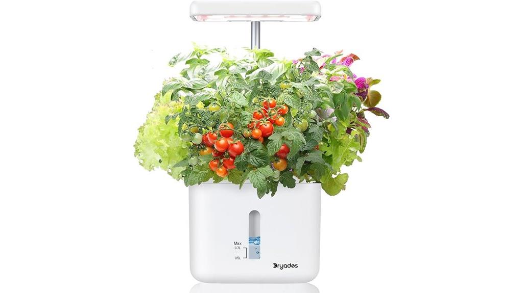 led indoor garden planter