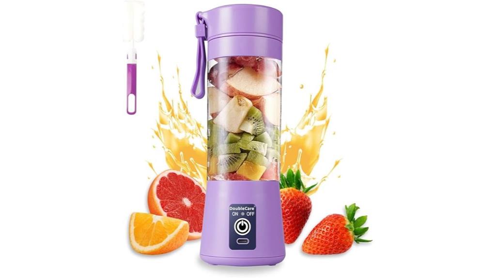 light purple portable juicer