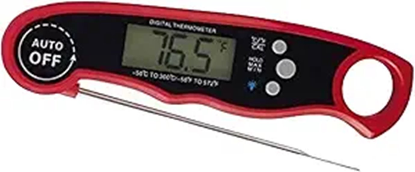 magnetic digital cooking thermometer