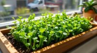 microgreens growing in 10 days
