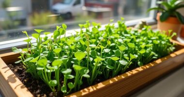 microgreens growing in 10 days