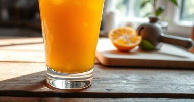 orange juice reduces energy