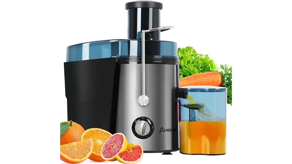 panana juicer with wide mouth