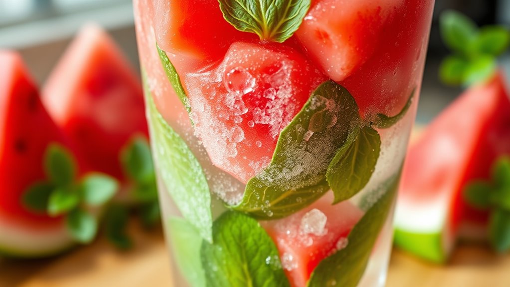 perfectly blended fruit cooler