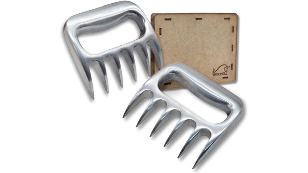 polished aluminum bear claw