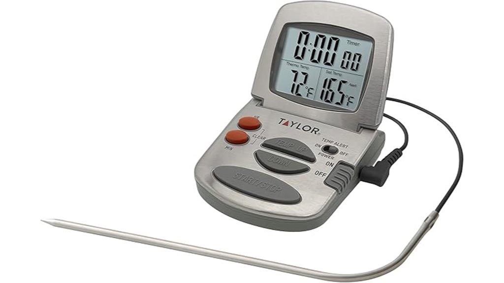 programmable wired meat thermometer