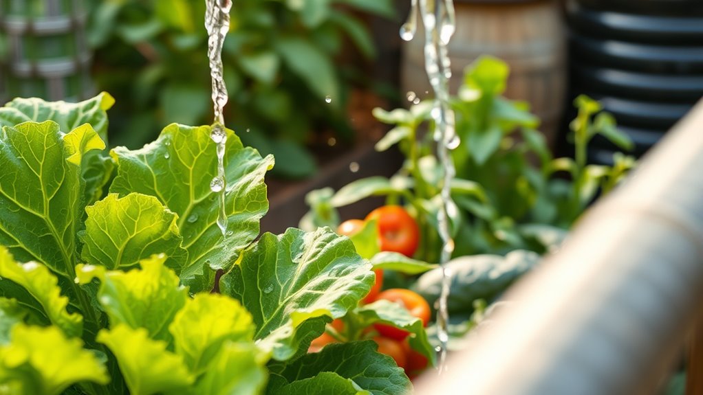 proper greywater garden application
