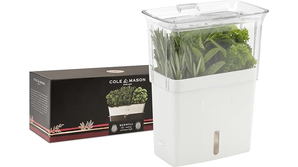refrigerator herb storage container
