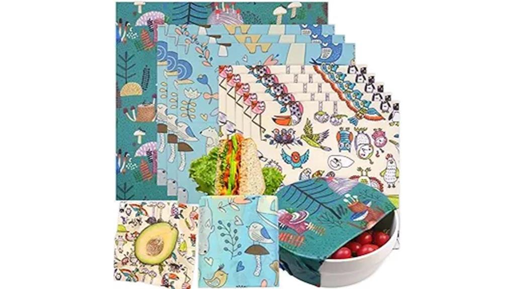 reusable beeswax food wraps