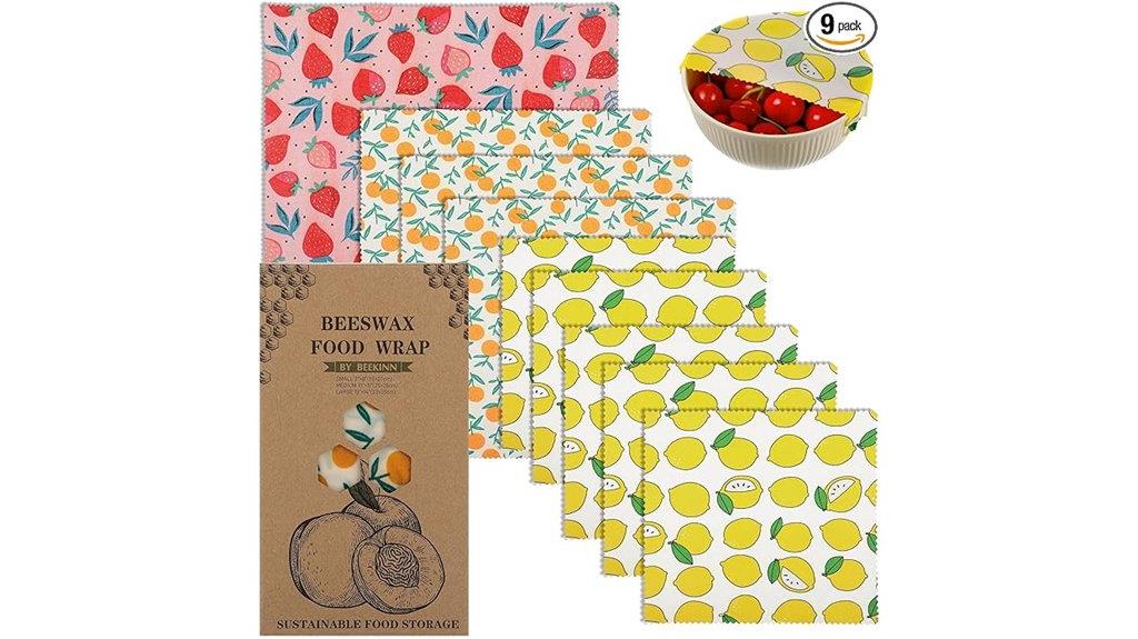 reusable beeswax food wraps
