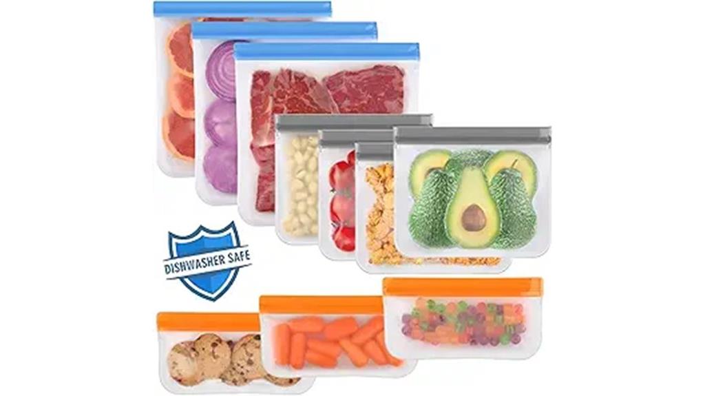 reusable dishwasher safe food bags