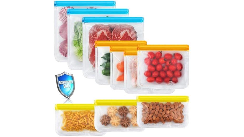 reusable leakproof food bags
