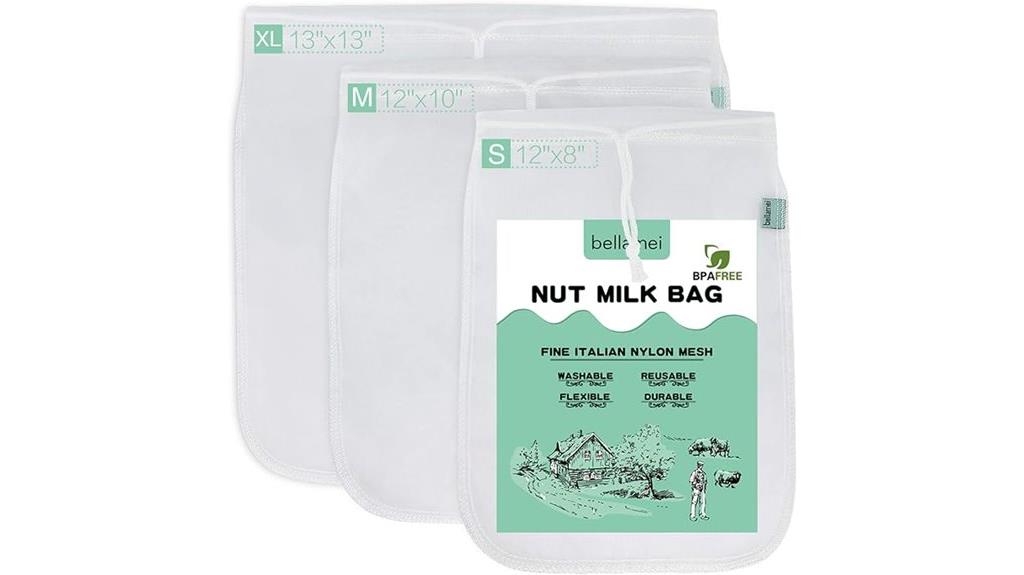 reusable nut milk strainers