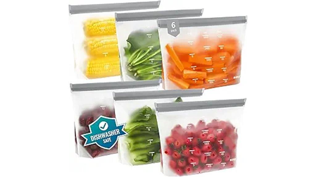 reusable silicone food bags