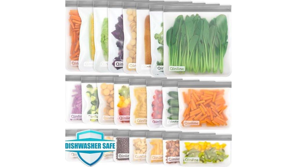reusable silicone freezer bags