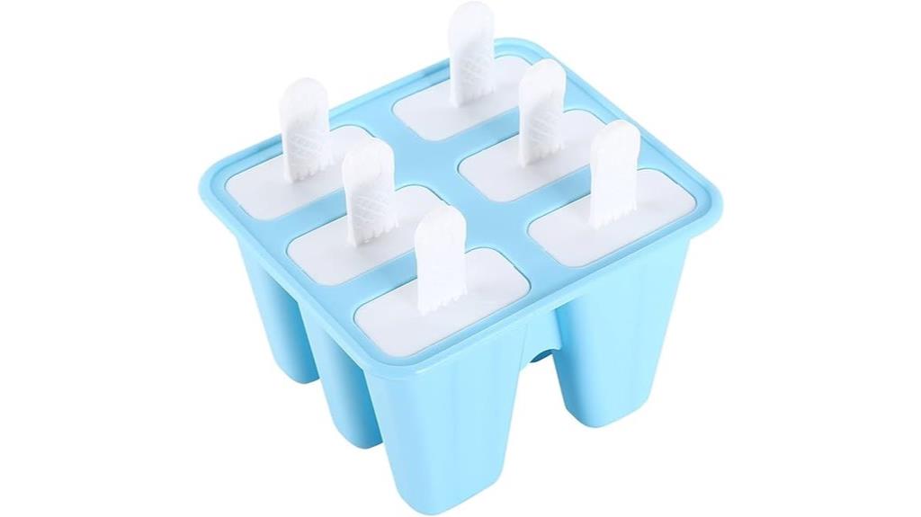 silicone 6 piece popsicle mold