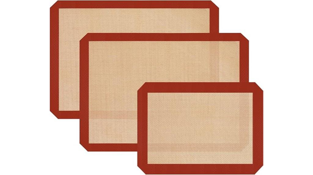 silicone baking mats pack